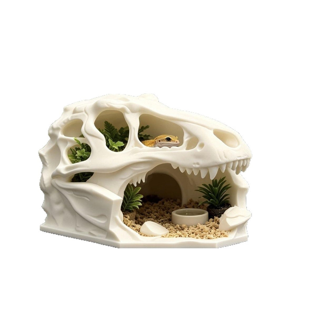 3D-Printed T-Rex Skull Hideout