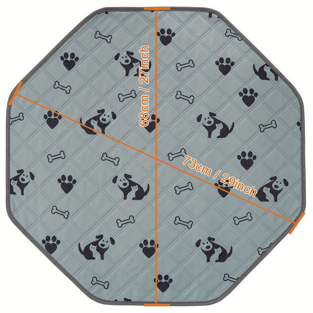 Washable Octagonal Dog Potty Pad