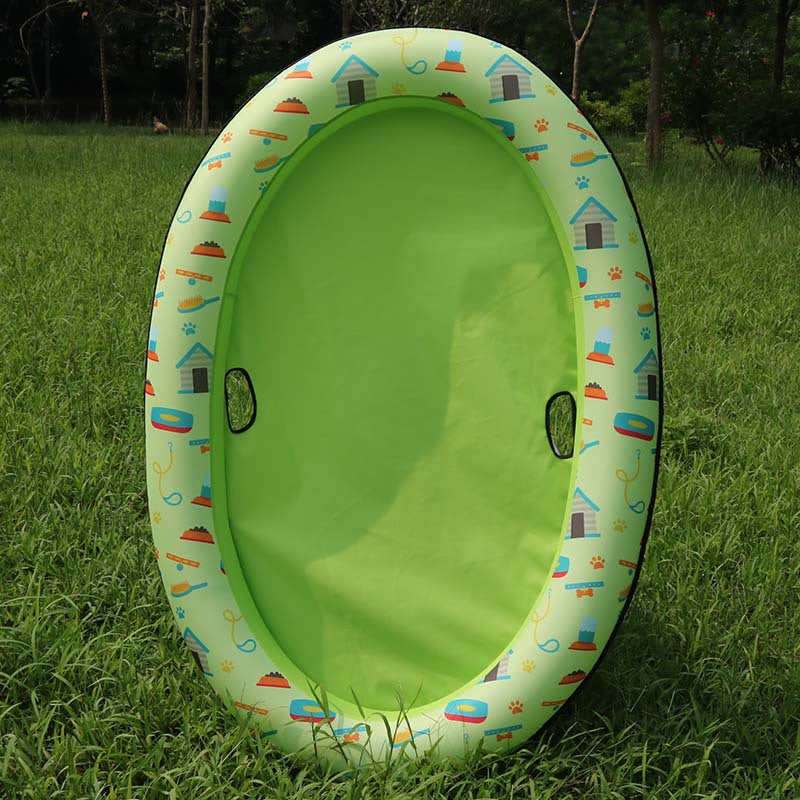 Inflatable Dog Pool Floating Bed
