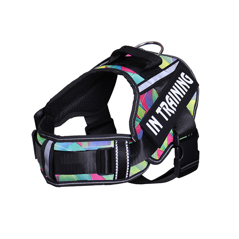 Reflective Custom Dog Chest Harness Leash