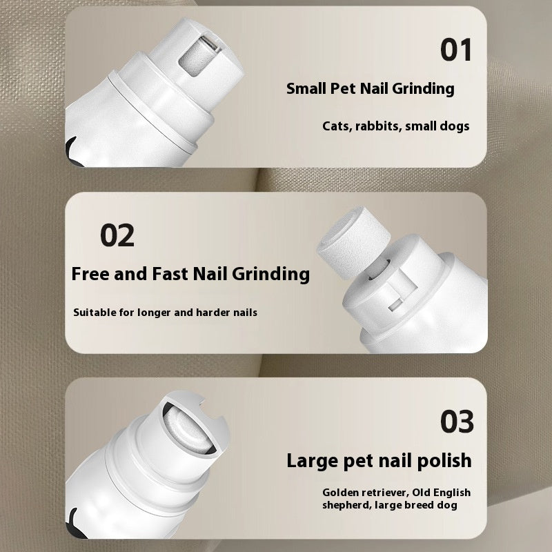 Electric Pet Nail Device With Power Display