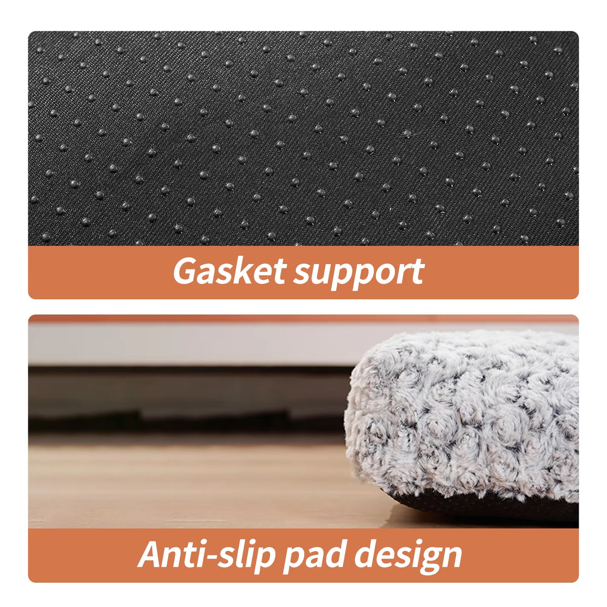 Washable Dog Bed, Luxurious Plush Dog Bed, Comfortable Dog Bed Mat, Anti-Slip Pet Sleeping Mat, Large, Giant, Medium, Small