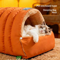 Enclosed Sleeping Bag Pet Bed For Winter Warmth