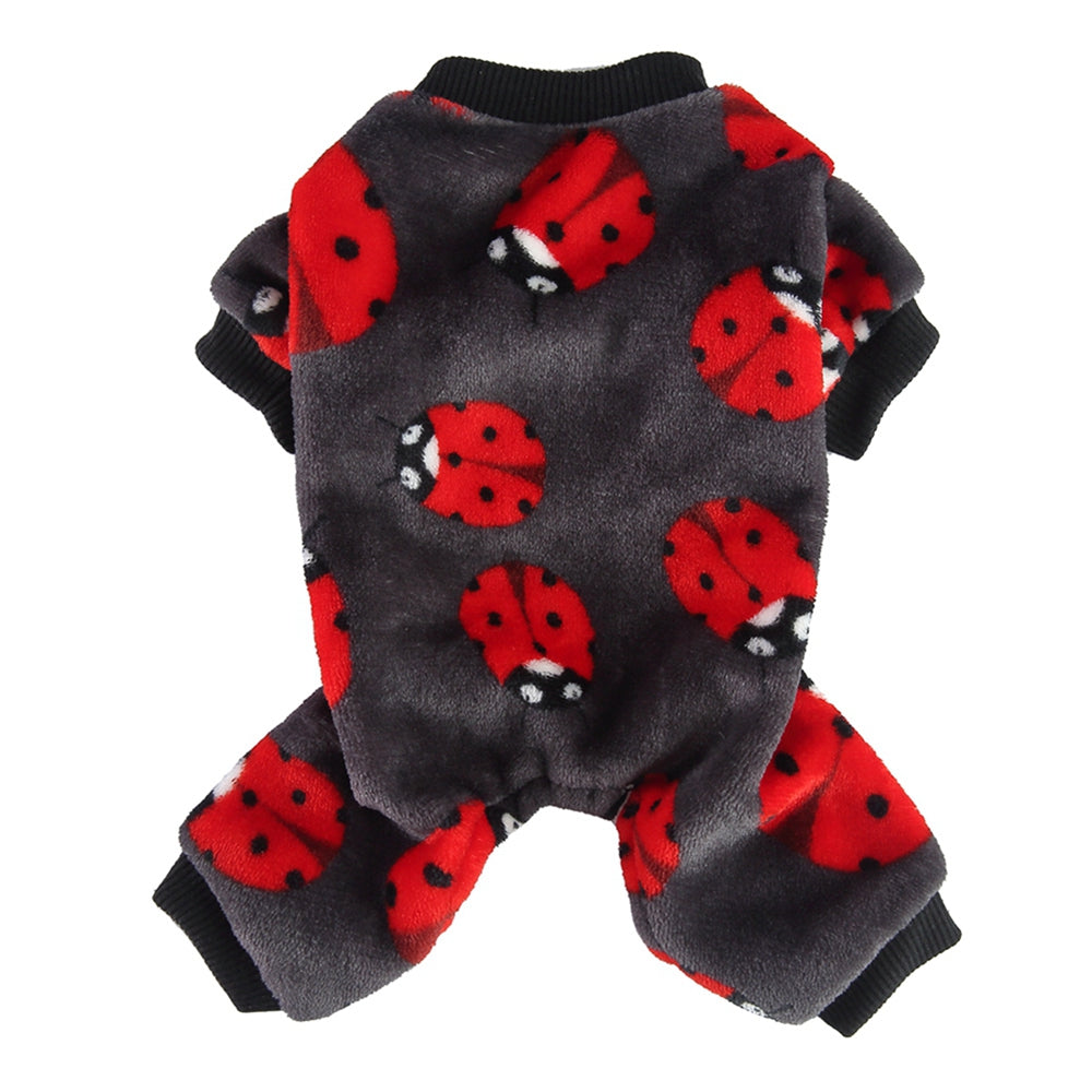 Plush Autumn Dog Pajamas