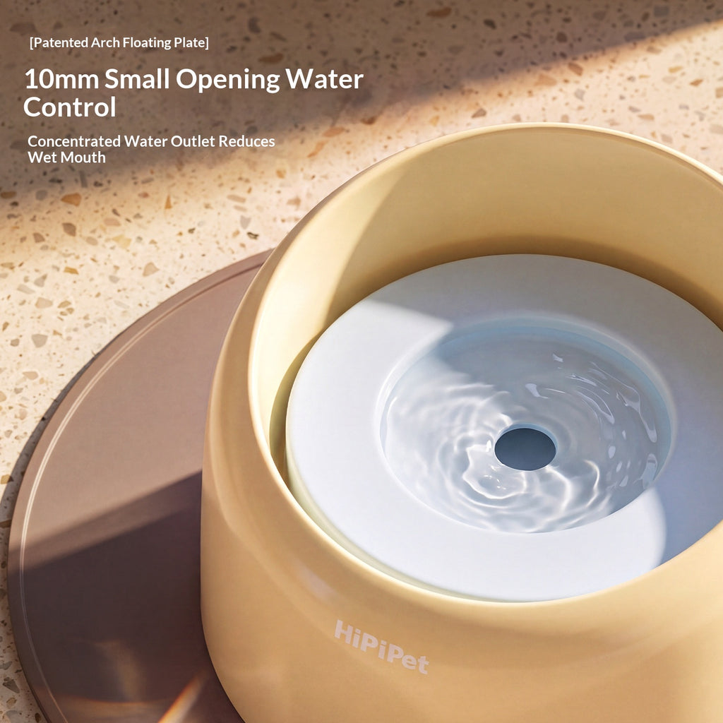 Large-Capacity Non-Drip Water Bowl With Neck Support