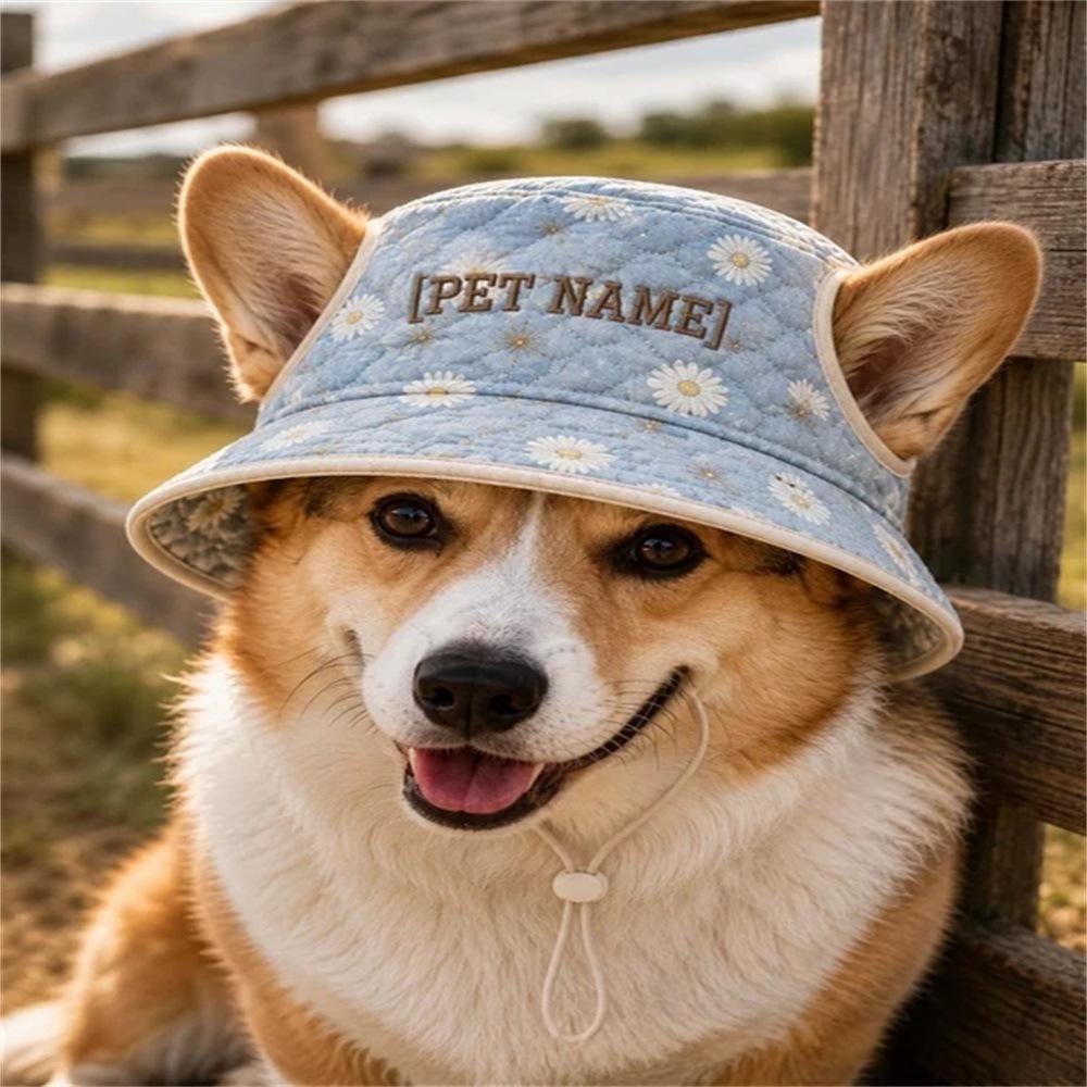 Quilted Polyester Pet Hat