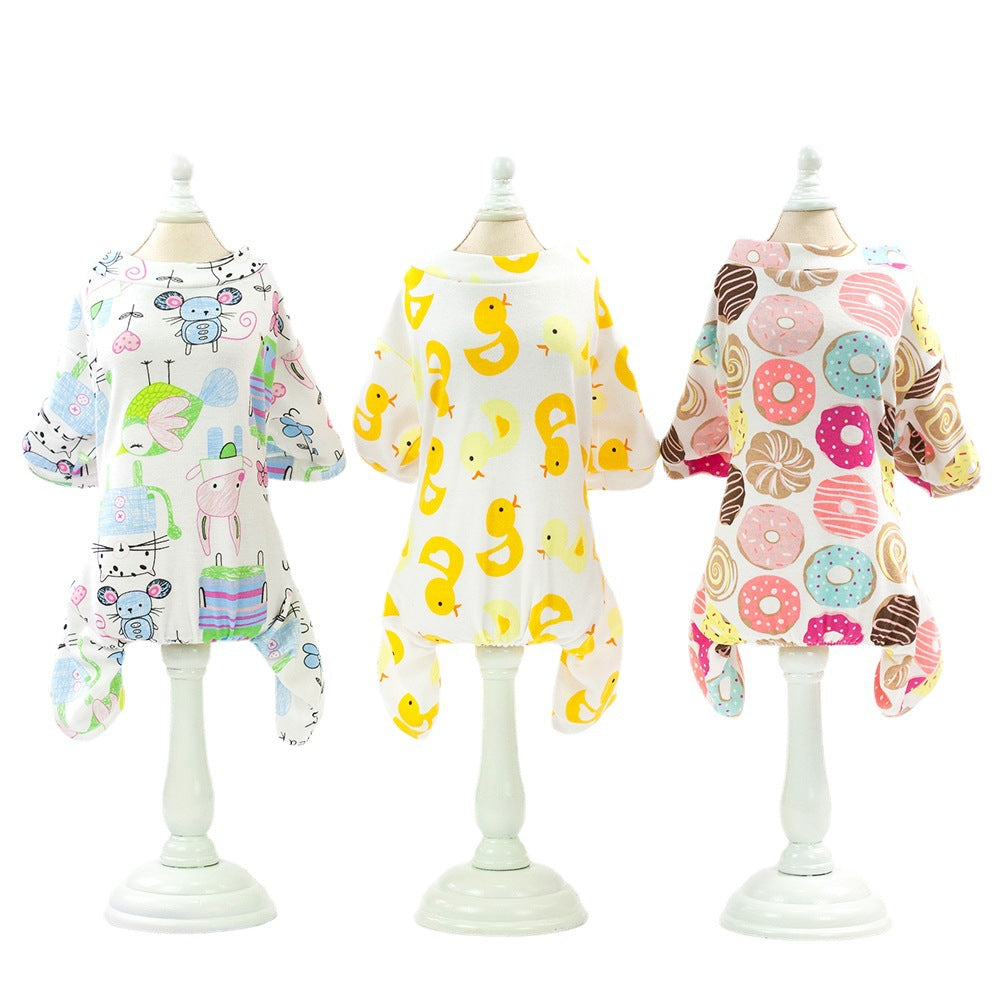Five-Color Pet Pajamas for Home