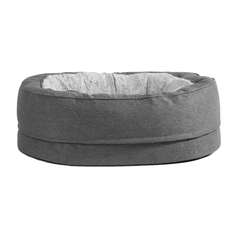 Four Seasons Warm Kennel Pet Large Dog Kennel Oval Dog Bed