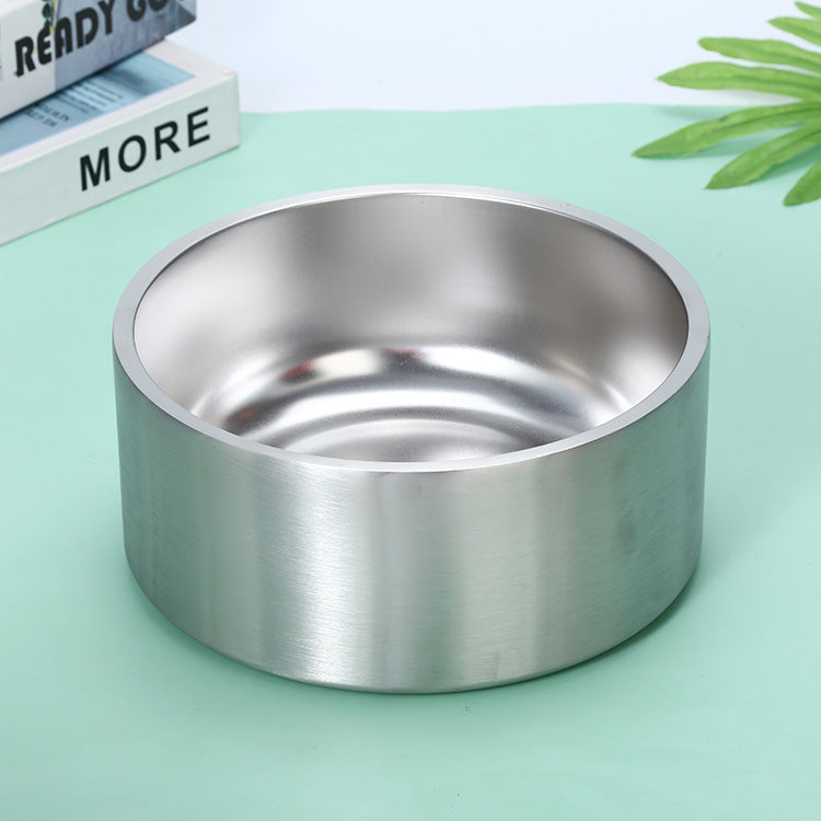 Stainless Steel Round Dog Bowl Large Capacity