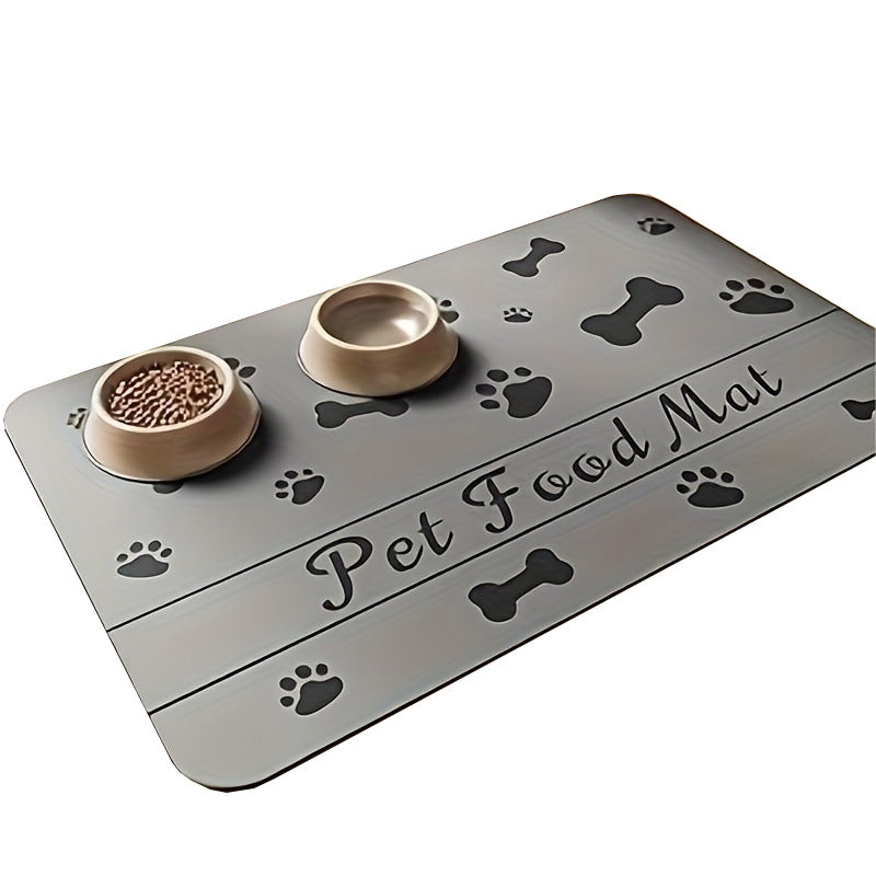 Simple Diatom Ooze Pet Absorbent Non-Slip Placemat