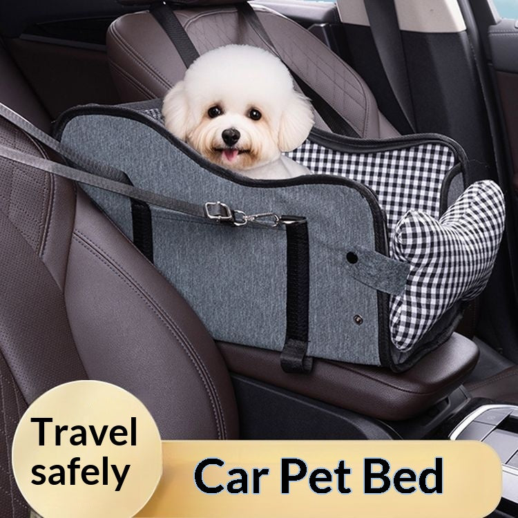 Car Dog Bed and Armrest Safety Seat
