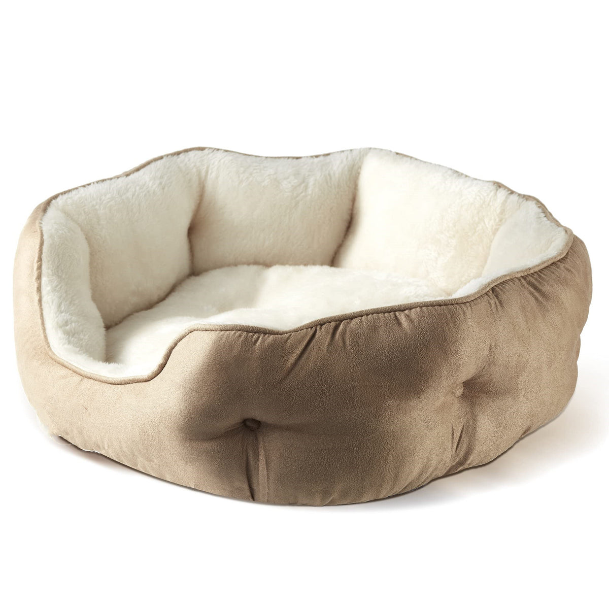 Cathouse Doghouse Round Pet Bed