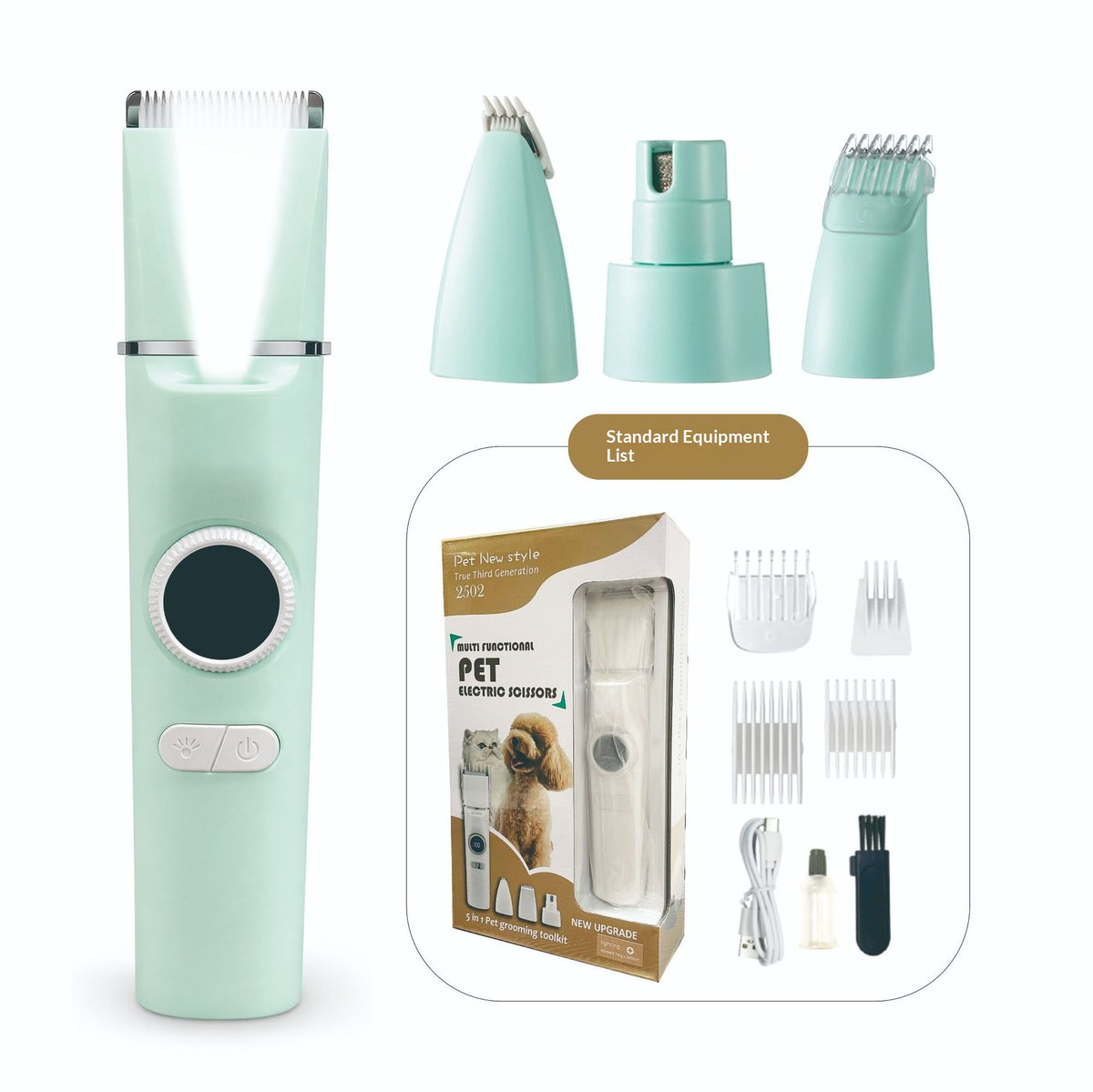 Electric Pet Clipper Grooming Kit