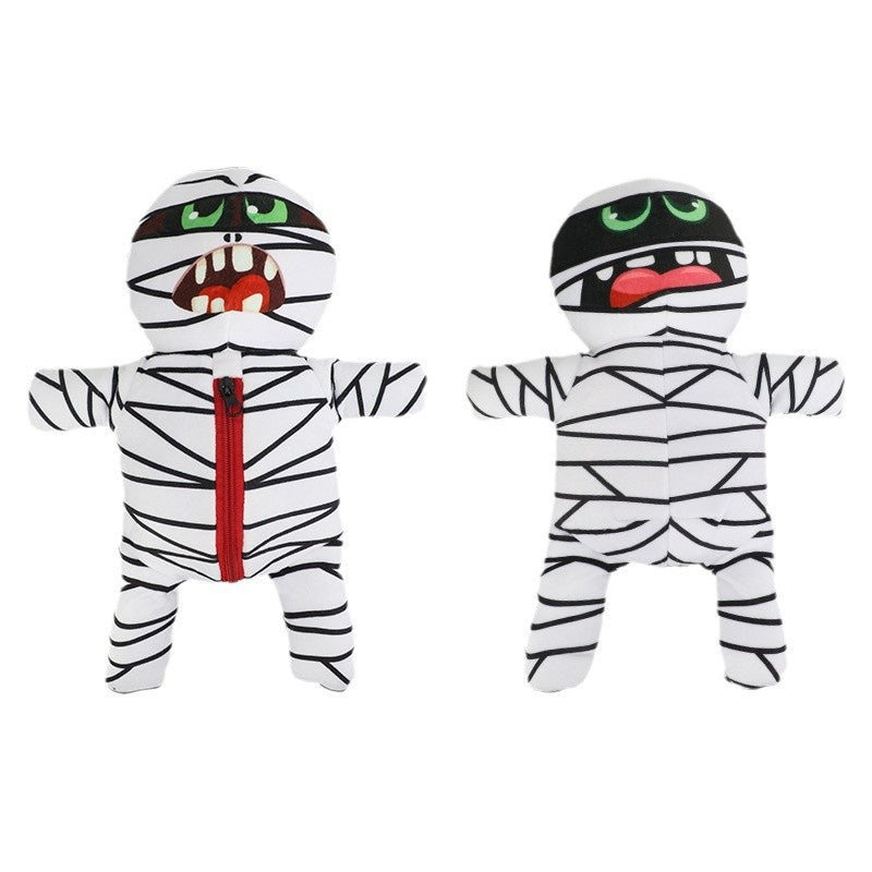 Pet Interactive Toy Plush Mummy Hiding Food