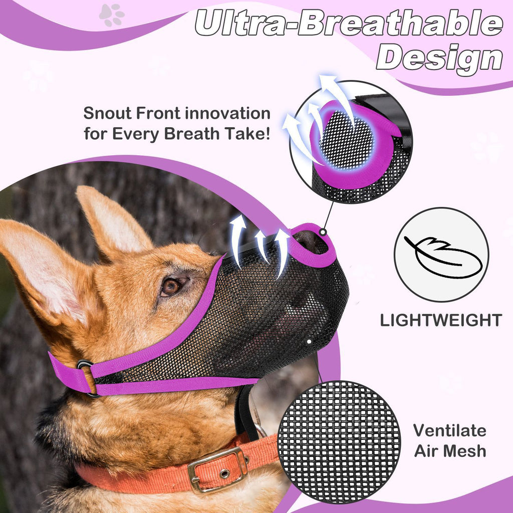 Breathable Mesh Dog Muzzle Mask