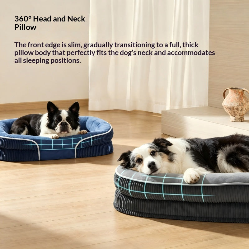 Removable Washable Oval Dog Bed