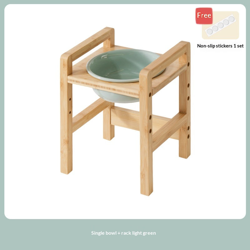 Cross-Border Ceramic Large-Capacity Dog Bowl Feeder