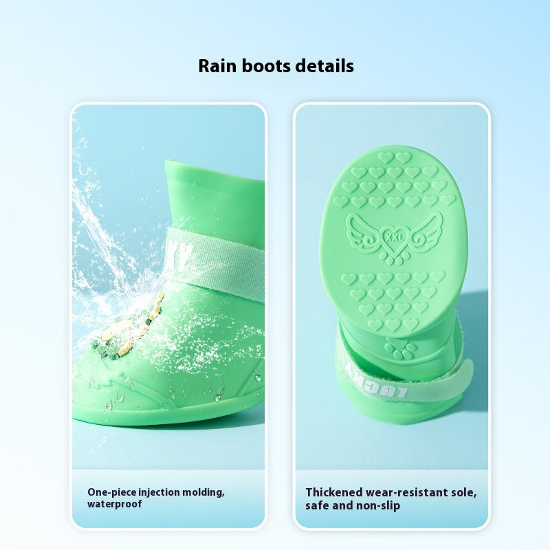 Medium Large Dog Waterproof Anti-Drop Dog Shoes Pet Anti-Dirty Booties Summer Outwear