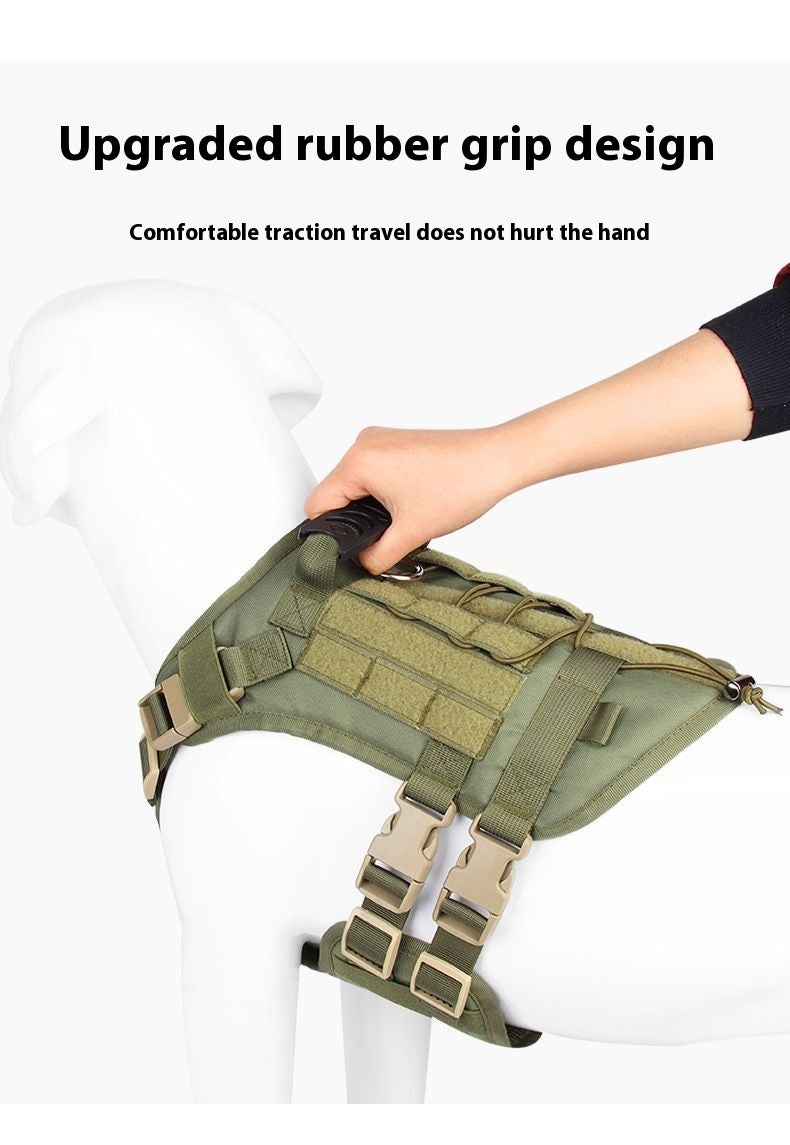 Tactical Dog Chest And Back Harness