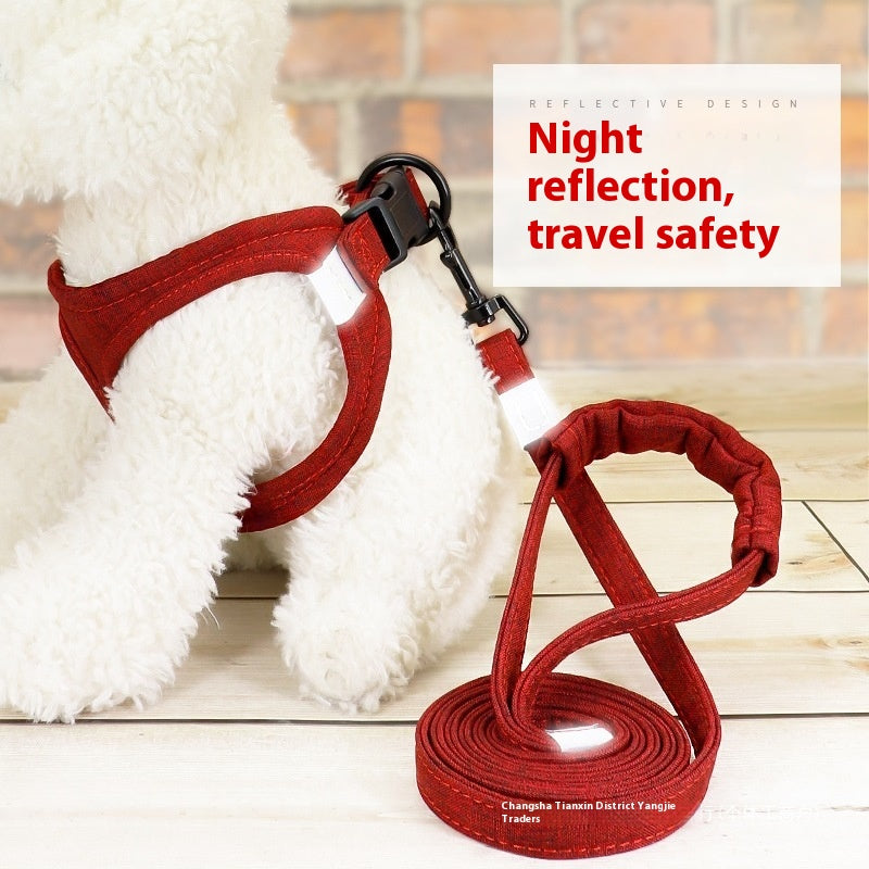 Vest-Style Rope Dog Walking Leash
