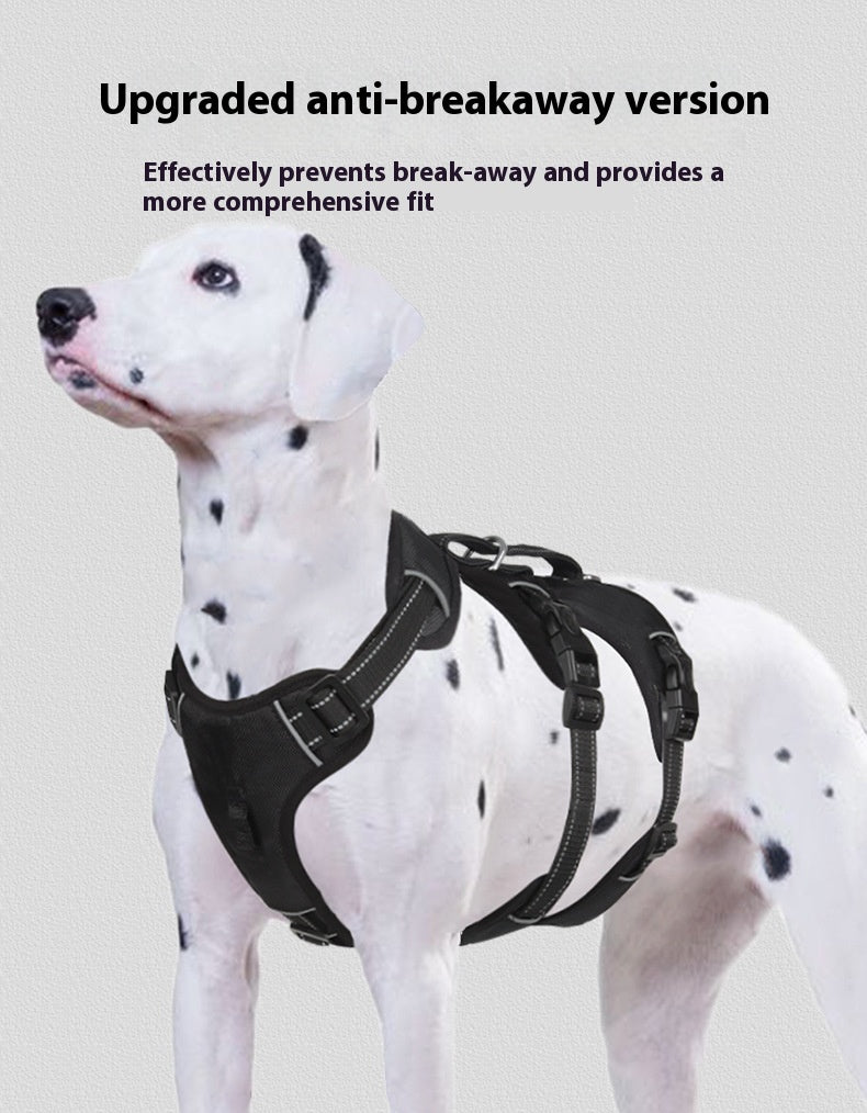 Anti Breaking Loose Big Dog Chest Strap Oxford Cloth Dog Hand Holding Rope Pet Supplies