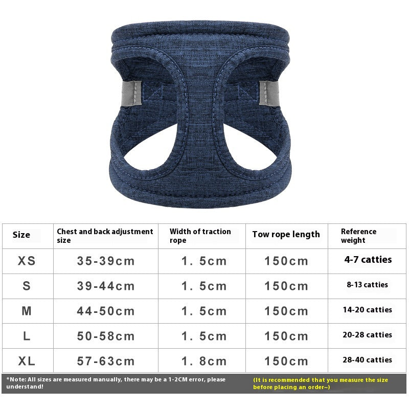 Vest-Style Rope Dog Walking Leash