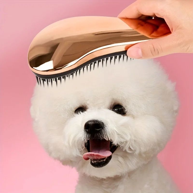 2-In-1 Dog Grooming Comb And Massage Brush Removes Hair And Relaxes Your Pet For Easy Use Perfect For Bath Time Floating Design
