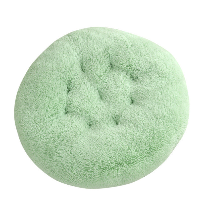 Round Plush Dog Bed Mat