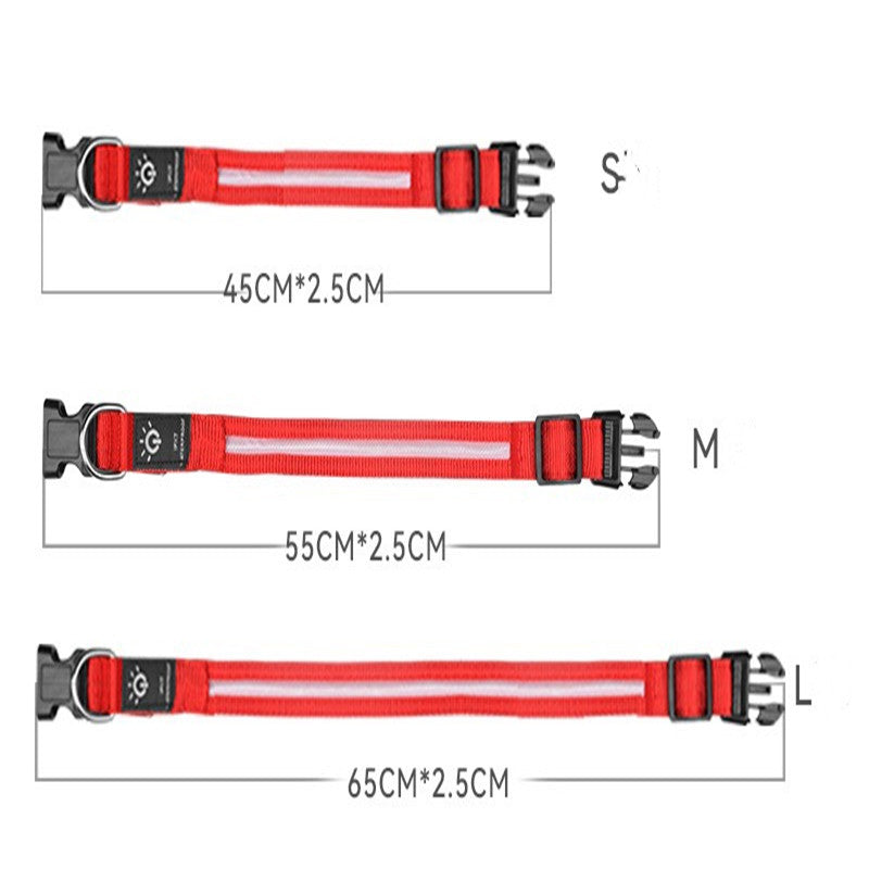 LED Waterproof Pet Collar For Night