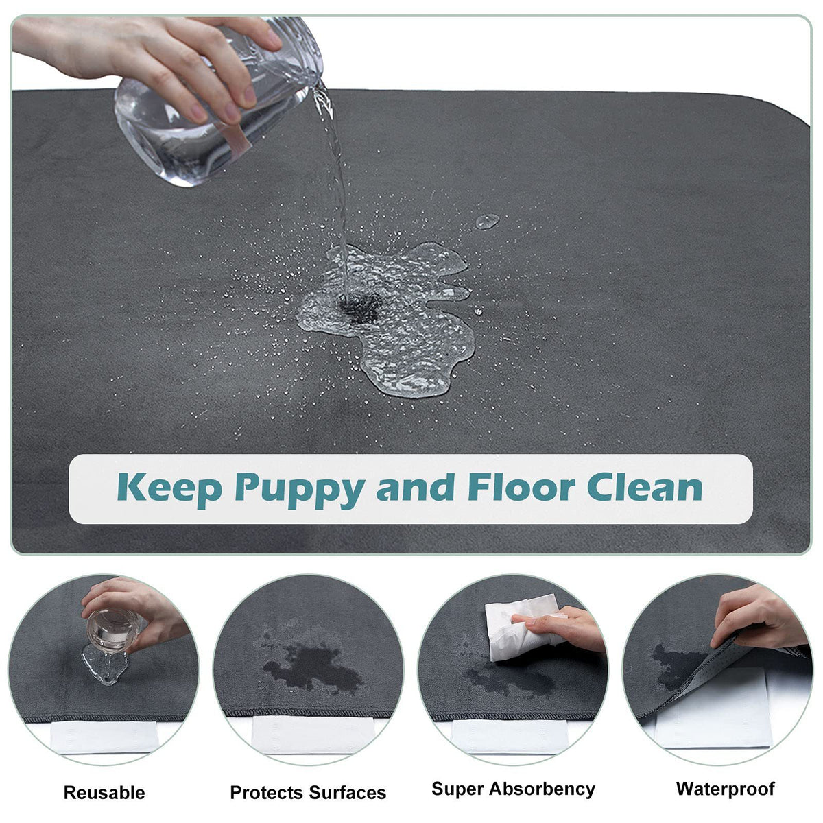Pet Special Multi-Layer Water Absorption Anti-Seepage Cooling Anti-Dirty Waterproof Mattress Cover