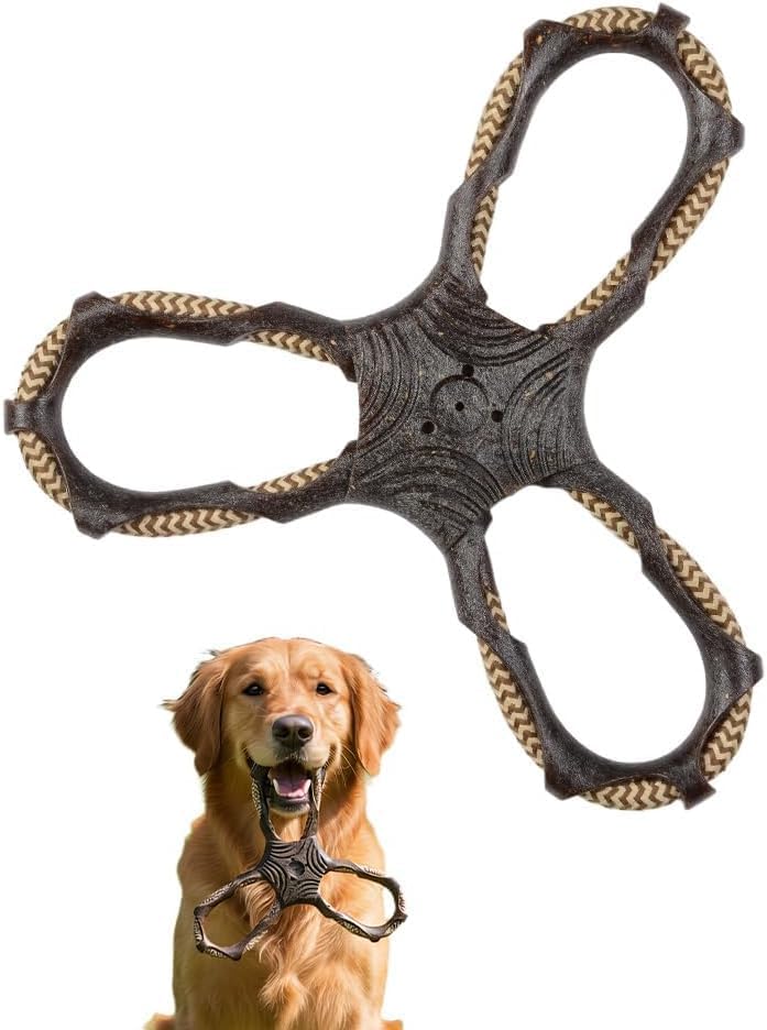 3 Way Doy Toys, Dog Tug Toy For Multiple Dogs, Dog Chew Toys, Black Durable Dog Tug Toy For Multiple Dogs, 3 Way Tug Of War Dog Toy, Dog Che