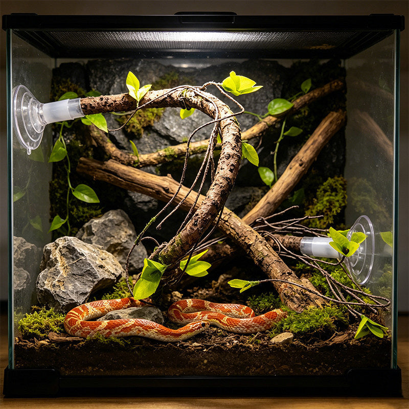 Suction-Cup Simulated Tree Vine Perch