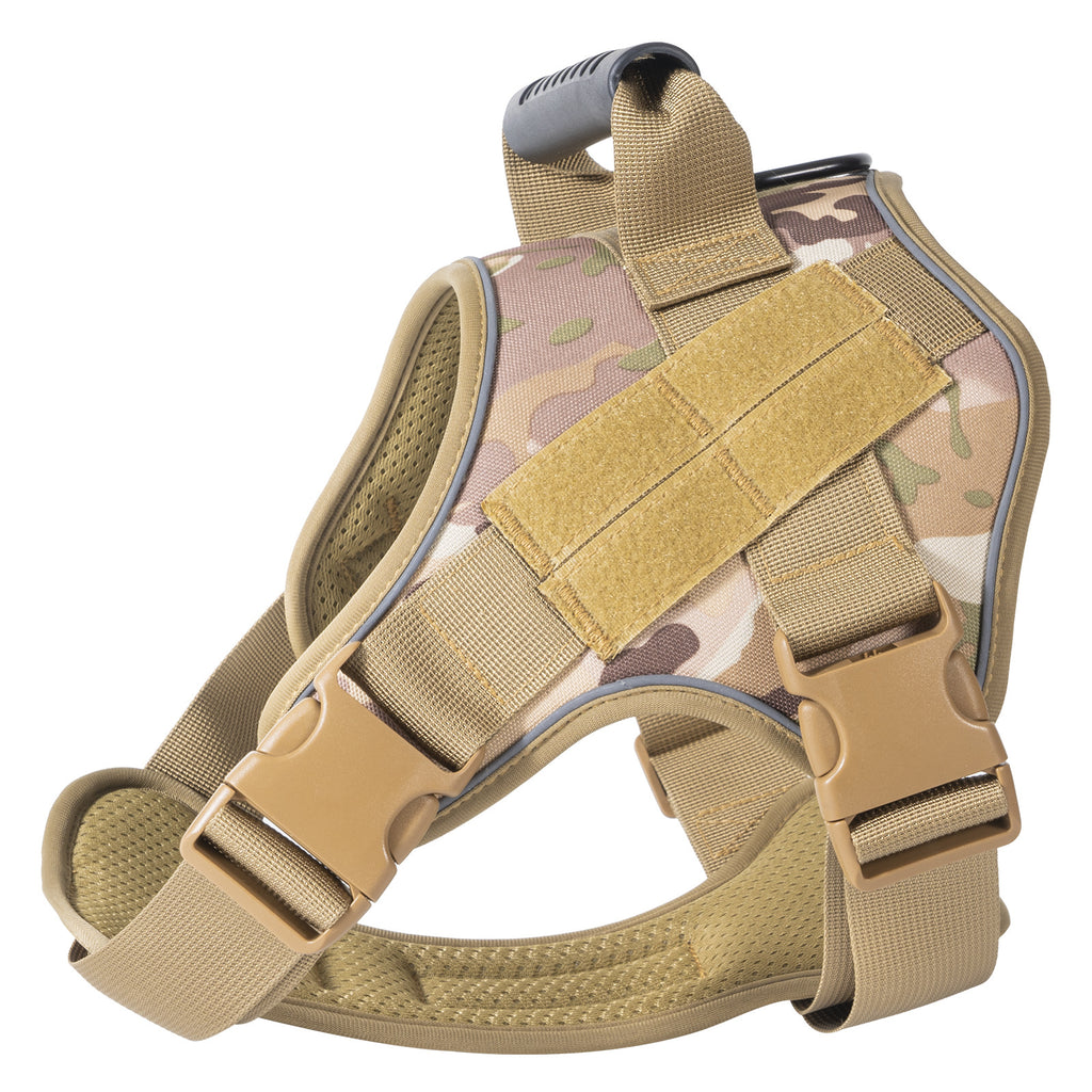 Large Dog Breathable Tactical Harness With Traction Rope
