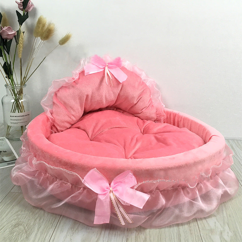 Princess Dog Nest Pet Bed