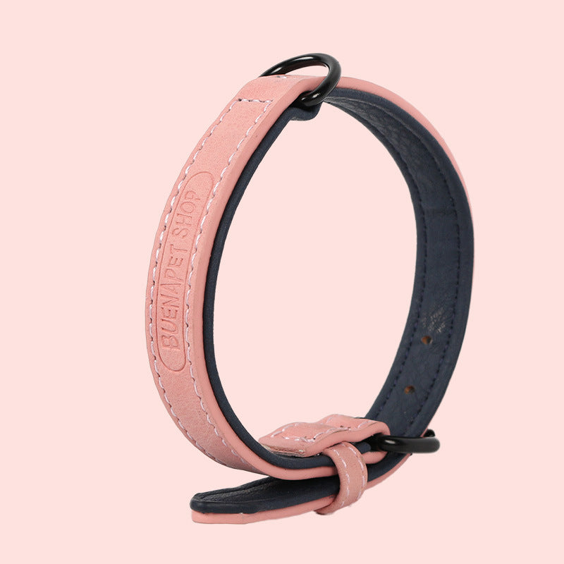 Pet Supplies Pu Leather Adjustable Collar