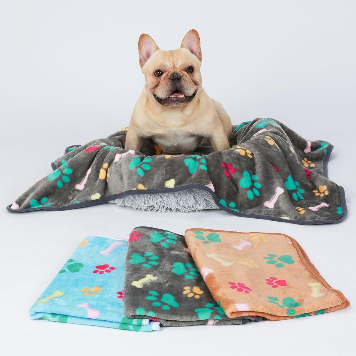 Flannel Coral Fleece Pet Blanket