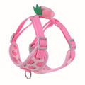 Reflective Chest Strap Vest-Style Small Dog Walking Dog Hand Holding Rope