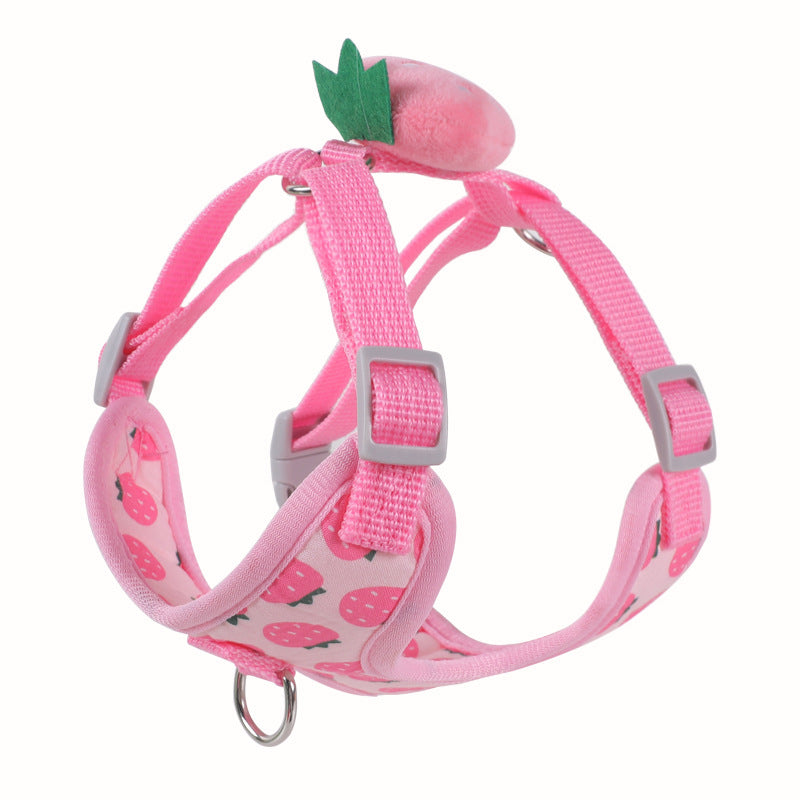 Reflective Chest Strap Vest-Style Small Dog Walking Dog Hand Holding Rope
