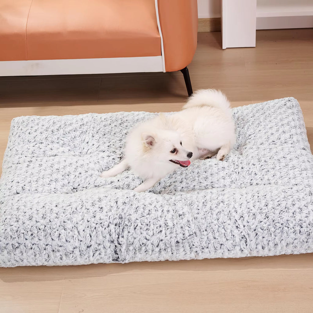Washable Dog Bed, Luxurious Plush Dog Bed, Comfortable Dog Bed Mat, Anti-Slip Pet Sleeping Mat, Large, Giant, Medium, Small