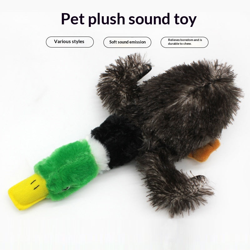 Pet Plush Toy With Chewable Squeaker