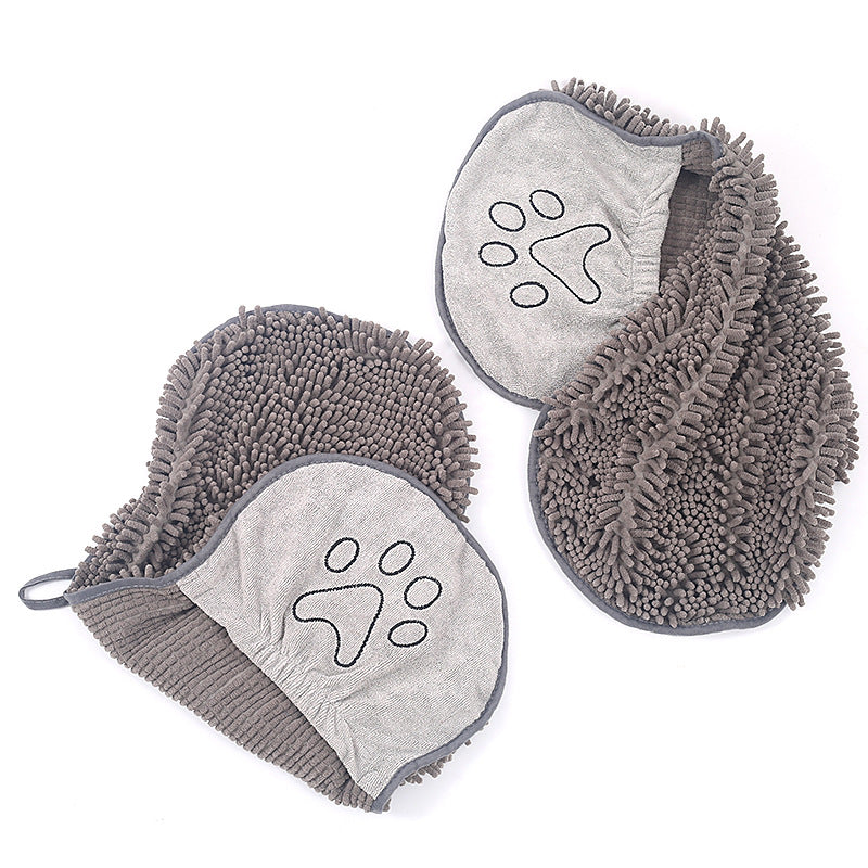 Chenille Dog Bath Towel