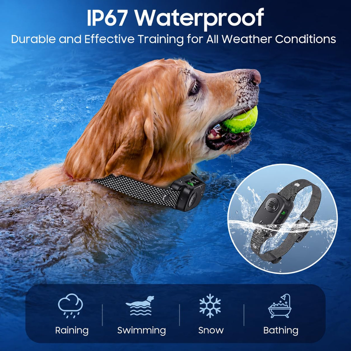 Automatic Bark Collar for Medium and Large Dogs