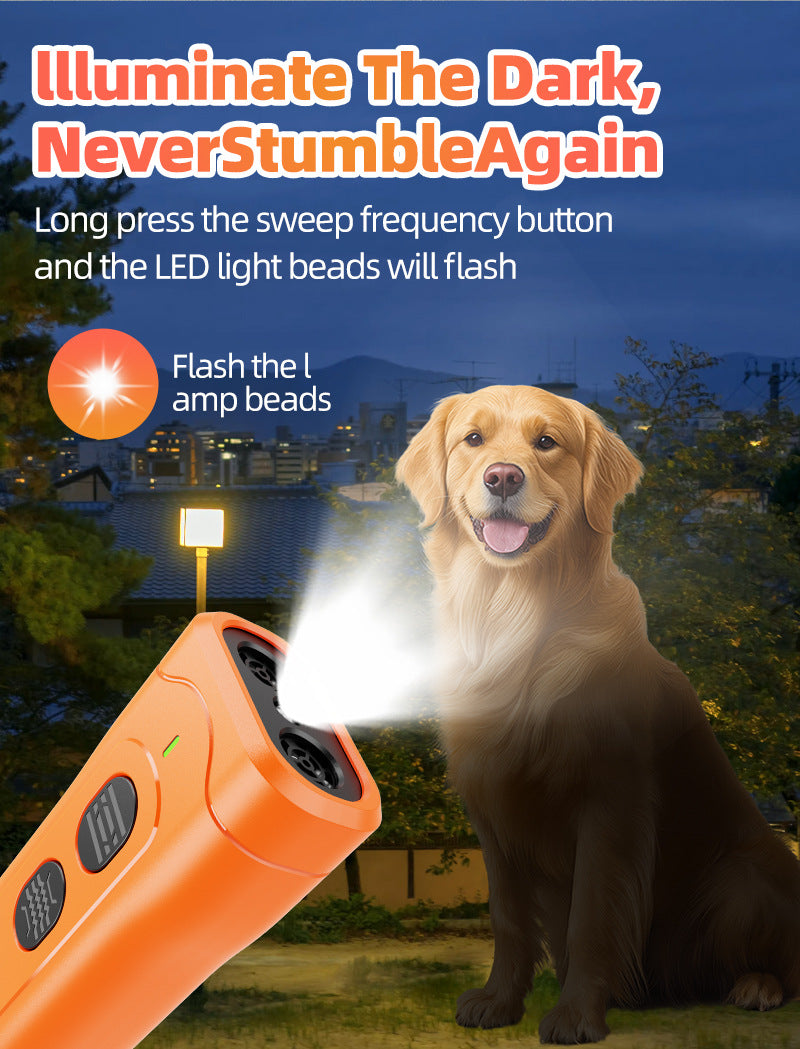 Handheld Ultrasonic Anti-Bark Dog Training Device