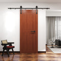 6Ft Barn Door Hardware Kit Heavy Duty Sliding Door Track Kit With Floor Guide For Interior Exterior Fit 30-32In Wide Panel Sword Style J Sha