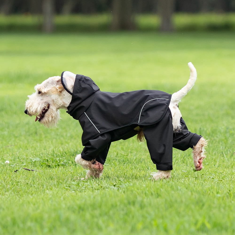 Full-Covering Hooded Dog Raincoat