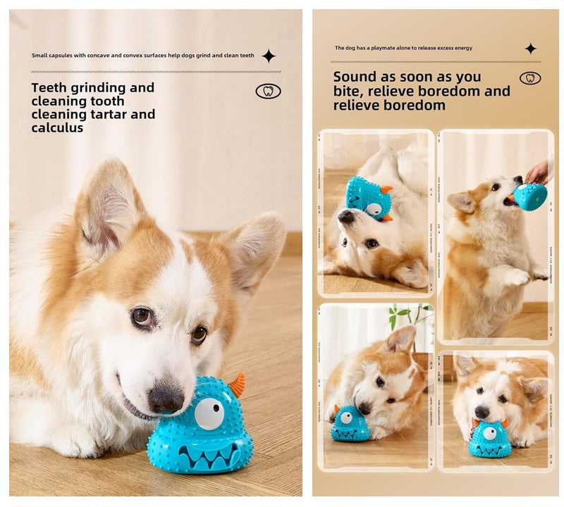 Dog Toy Interactive Game Toy The New Pet Toy Little Monster Series Vocal Dog Toys Are Bite-Resistant And Easy To Clean