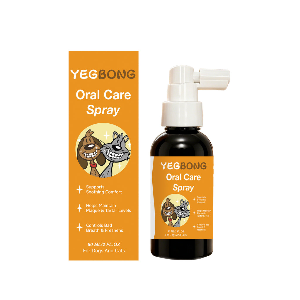 Yegbong Pet Oral Care Spray Gentle Care And Cleaning For Your Pet'S Mouth, Convenient For Daily Cleaning