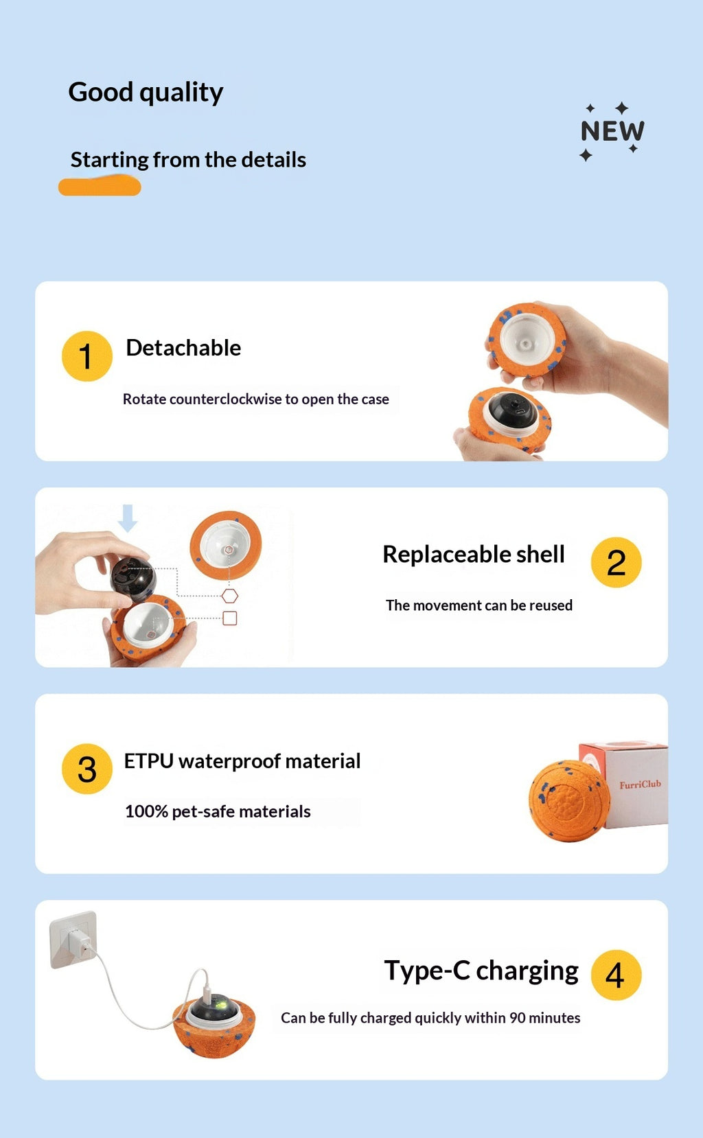 Electric Round Non-Toxic Dog Chew Ball