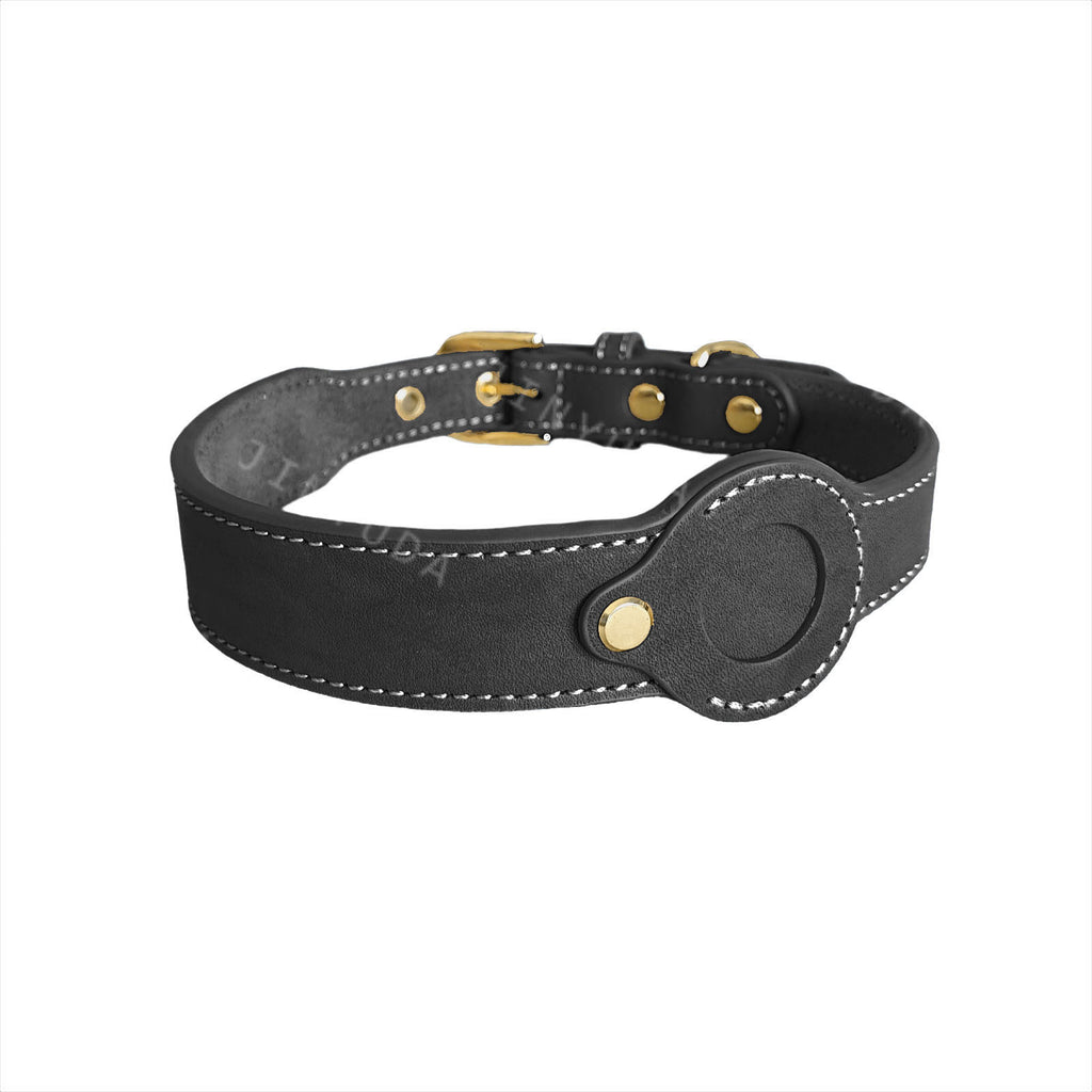 Full-Grain Cowhide Detachable Pet Leather Collar
