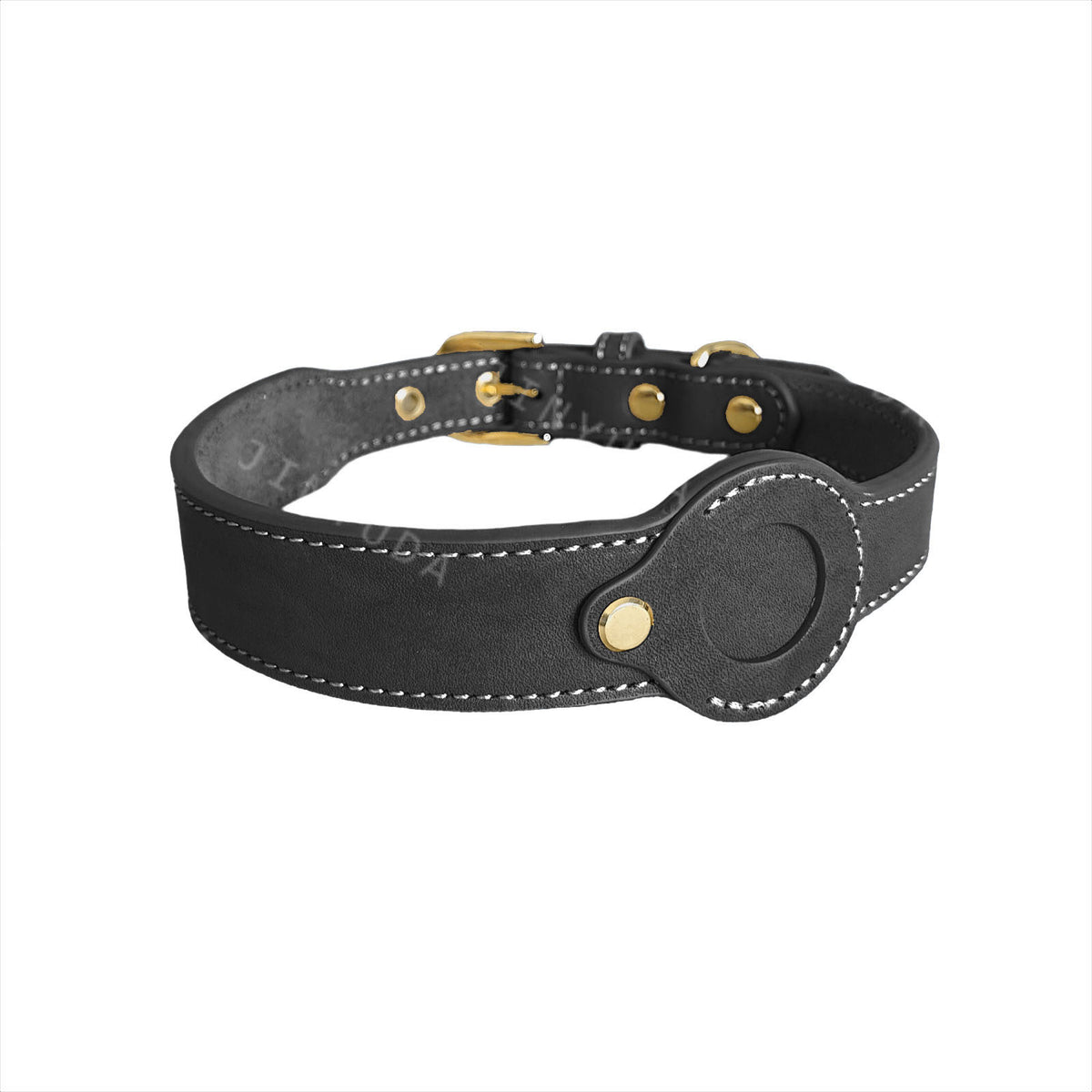 Full-Grain Cowhide Detachable Pet Leather Collar